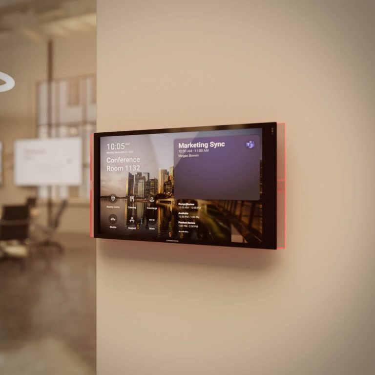crestron room scheduling panel mobile square