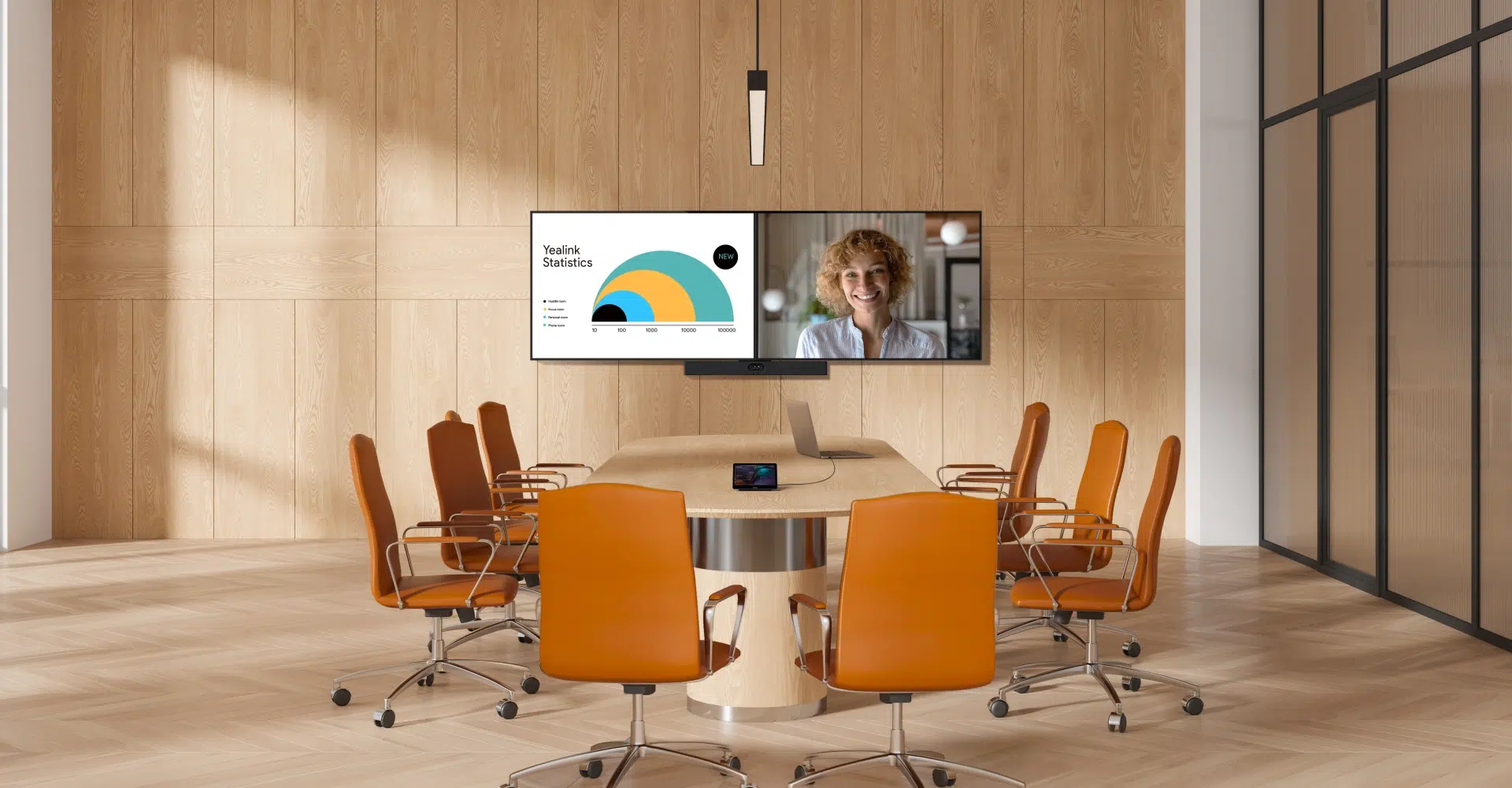 Yealink video conferencing system installed in a Sydney meeting room